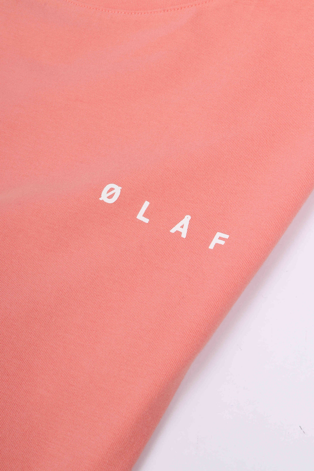 Brushstroke face tee burnt coral