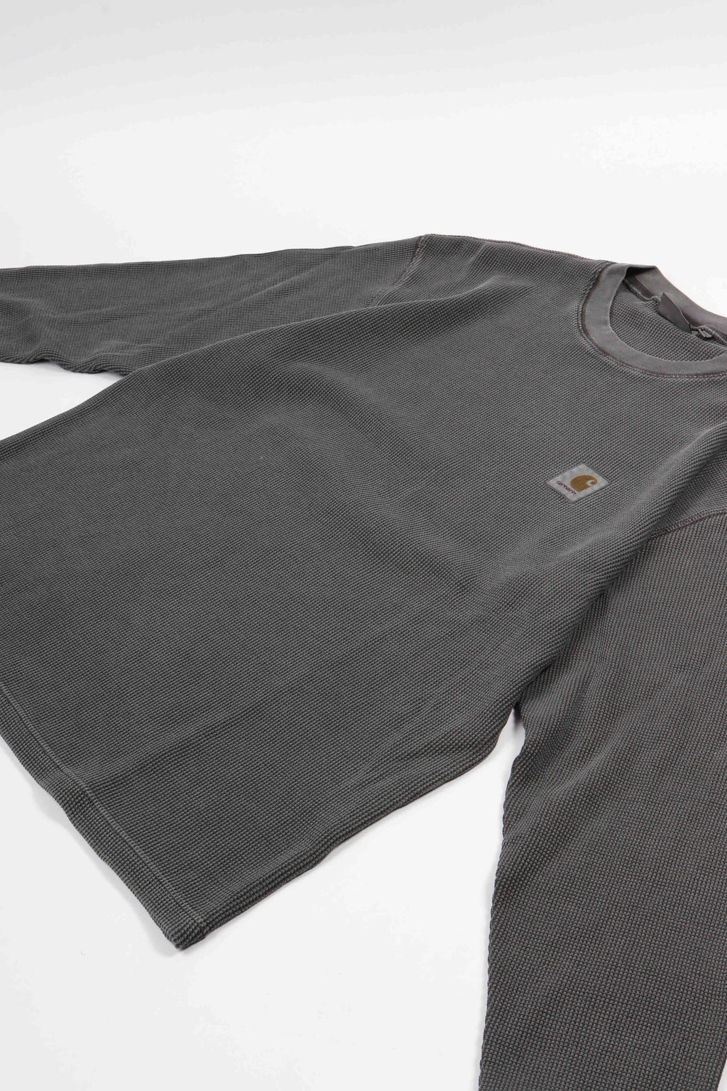 L/s vista waffle black - gd