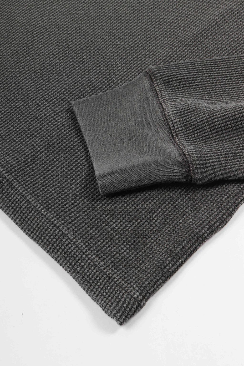 L/s vista waffle black - gd