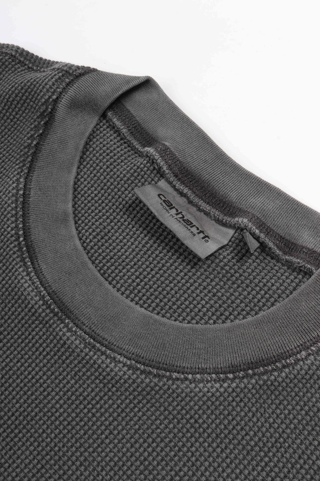 L/s vista waffle black - gd