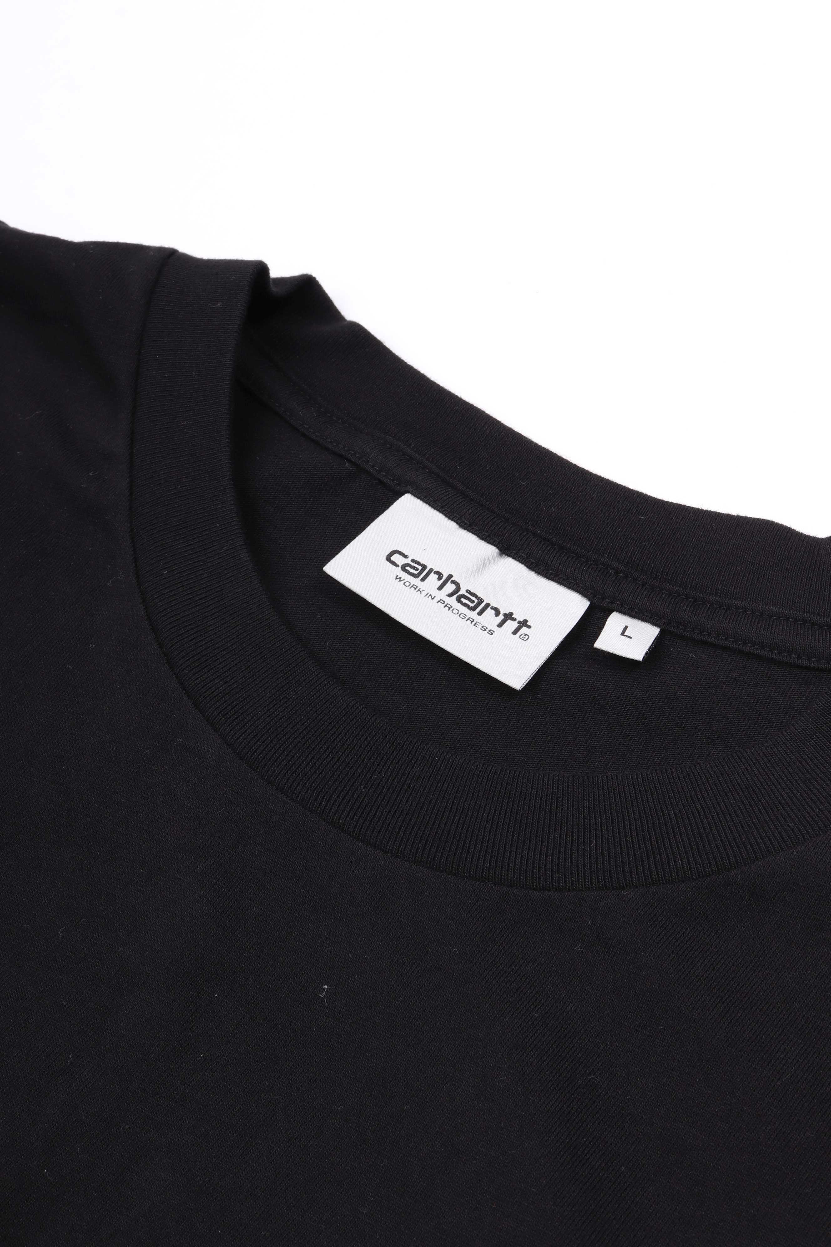 L/s emerge t-shirt black stone wash