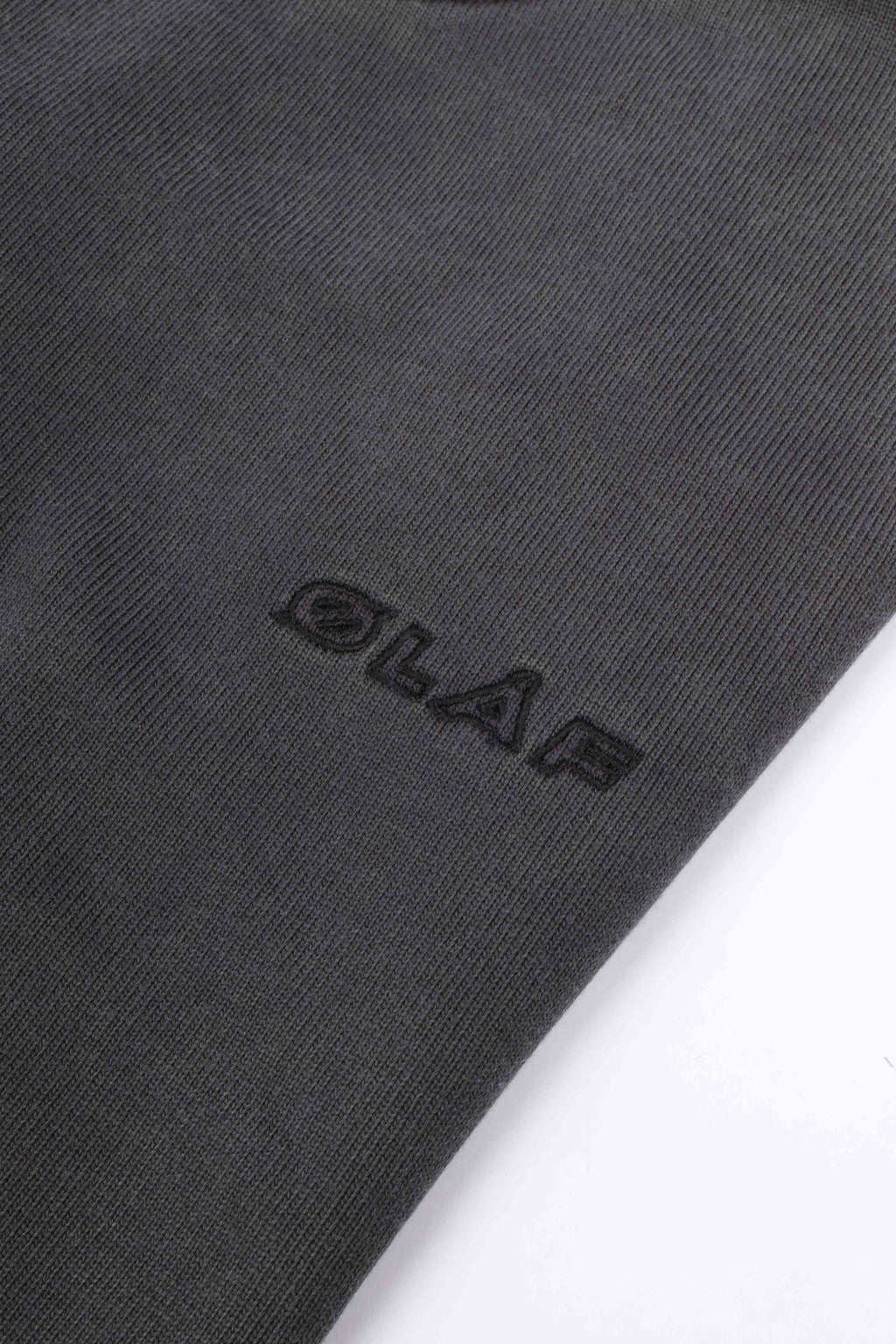 Washed studio ls tee charcoal