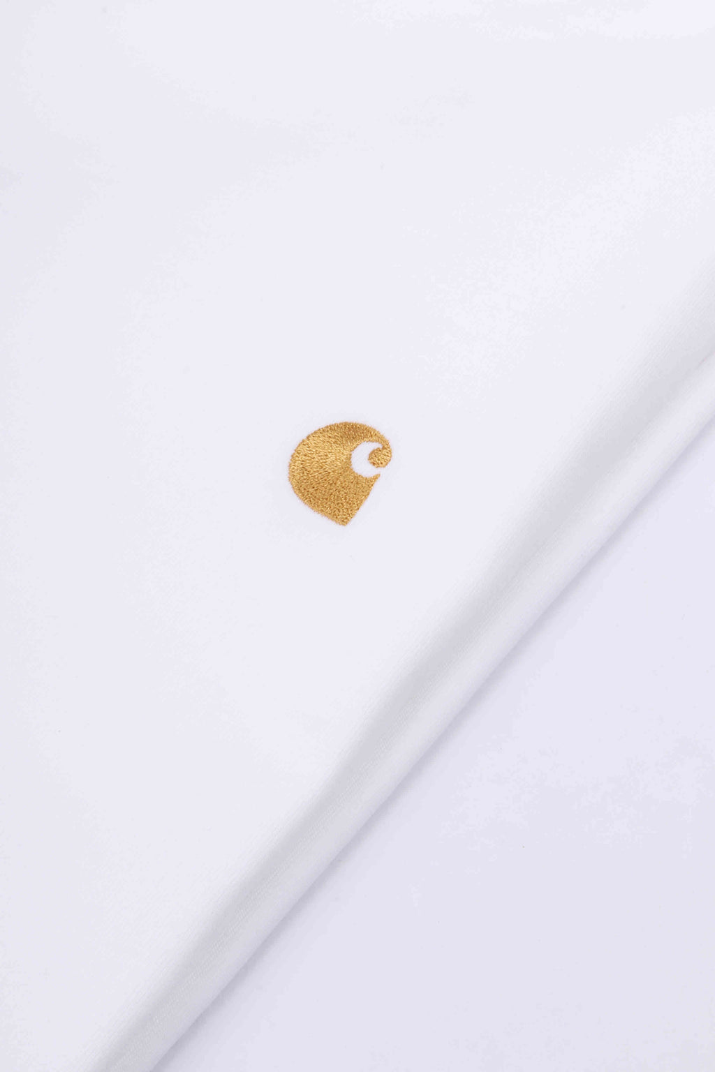 L/s chase t-shirt white / gold