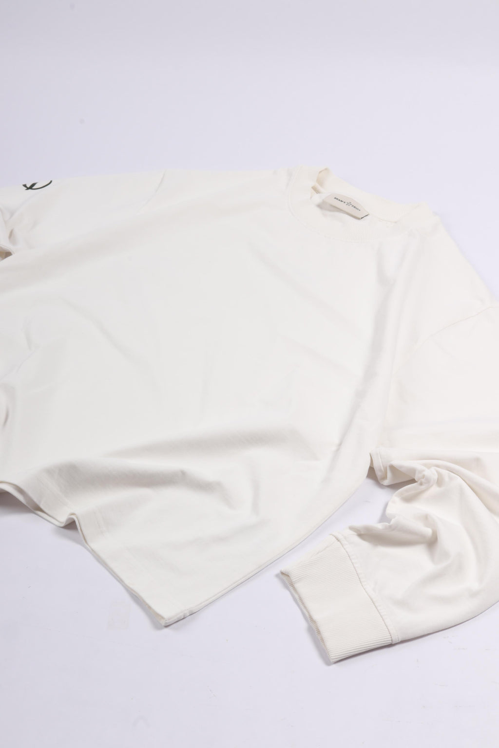 Script logo longsleeve white