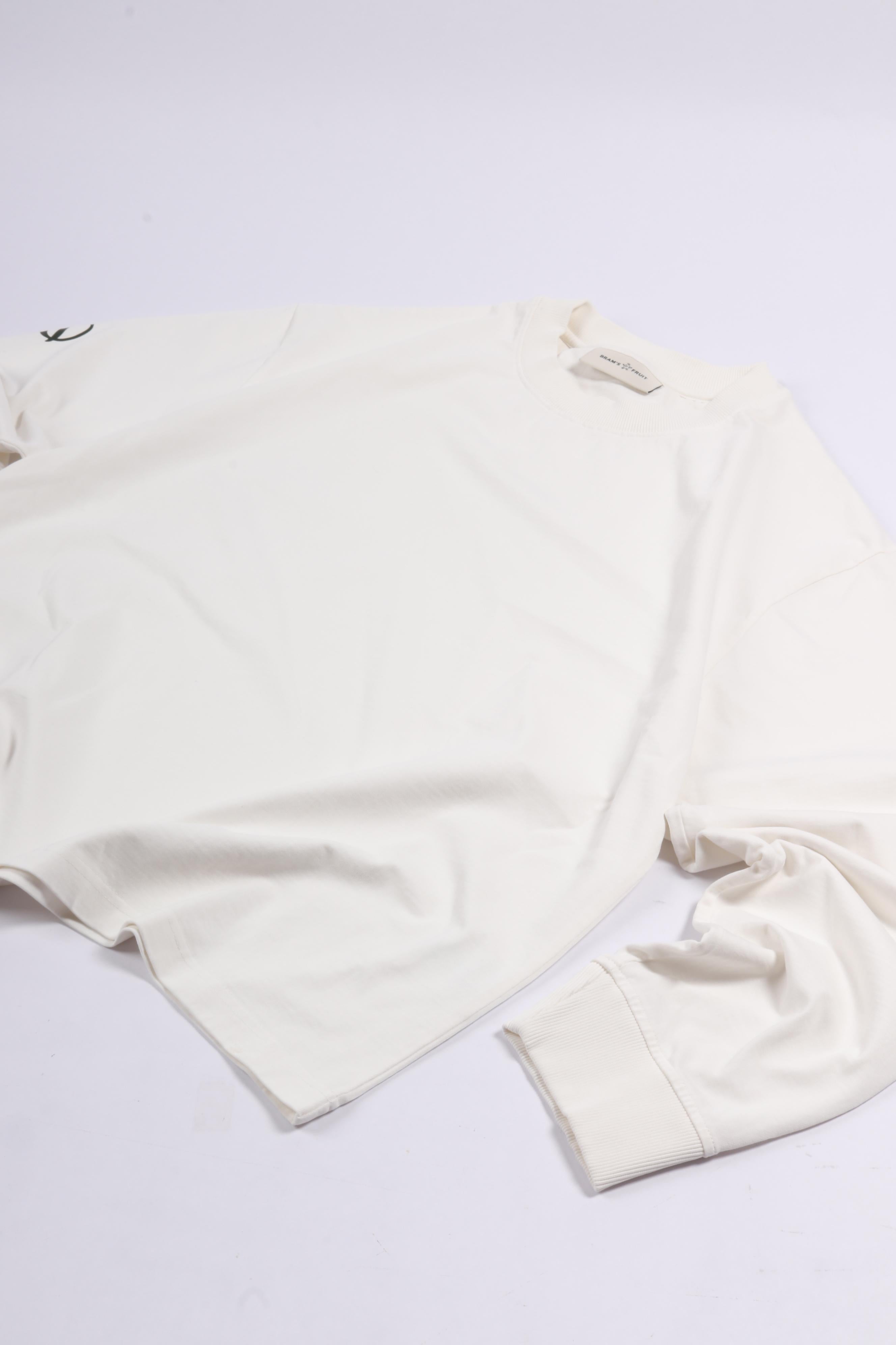 Script logo longsleeve white