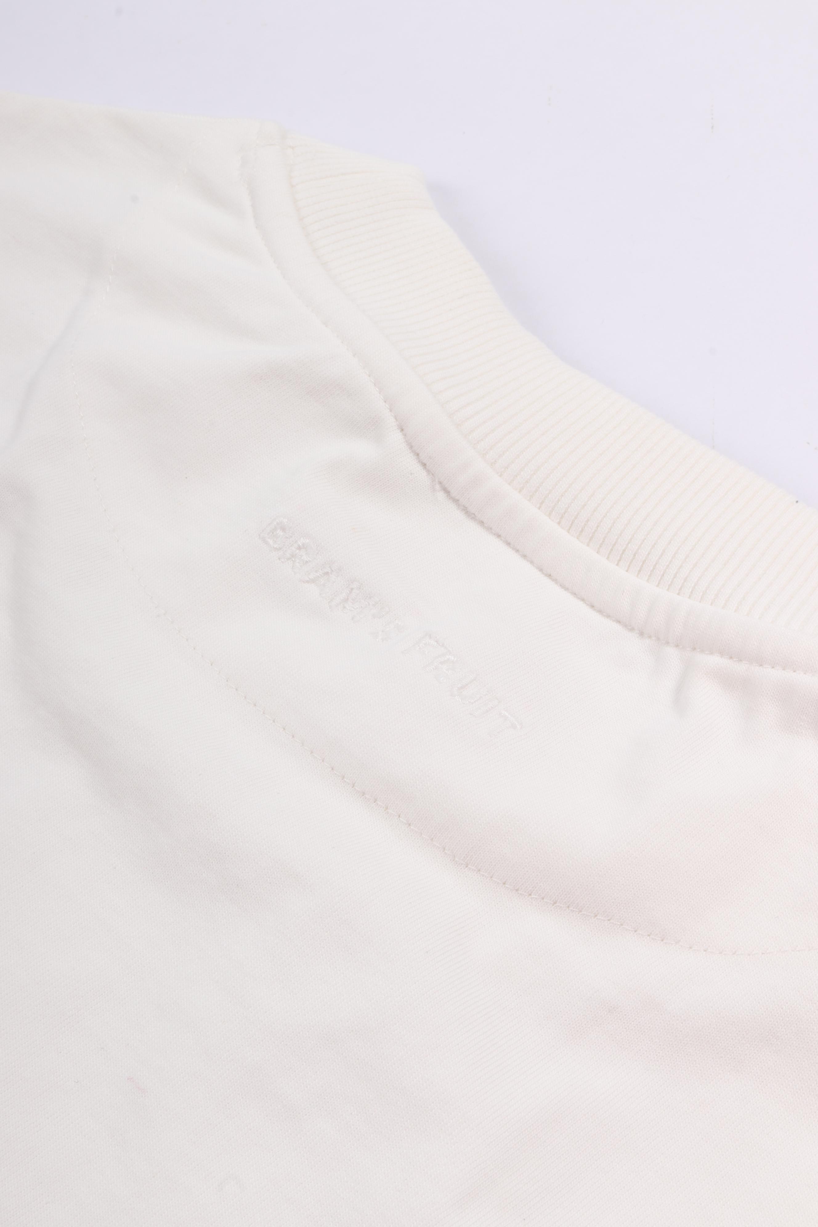 Script logo longsleeve white