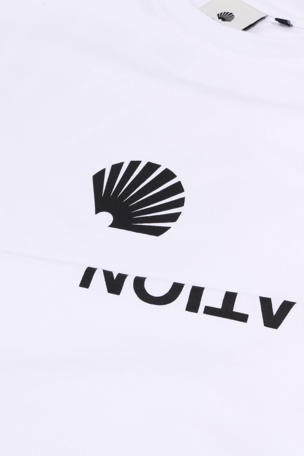 Logo longsleeve white / black