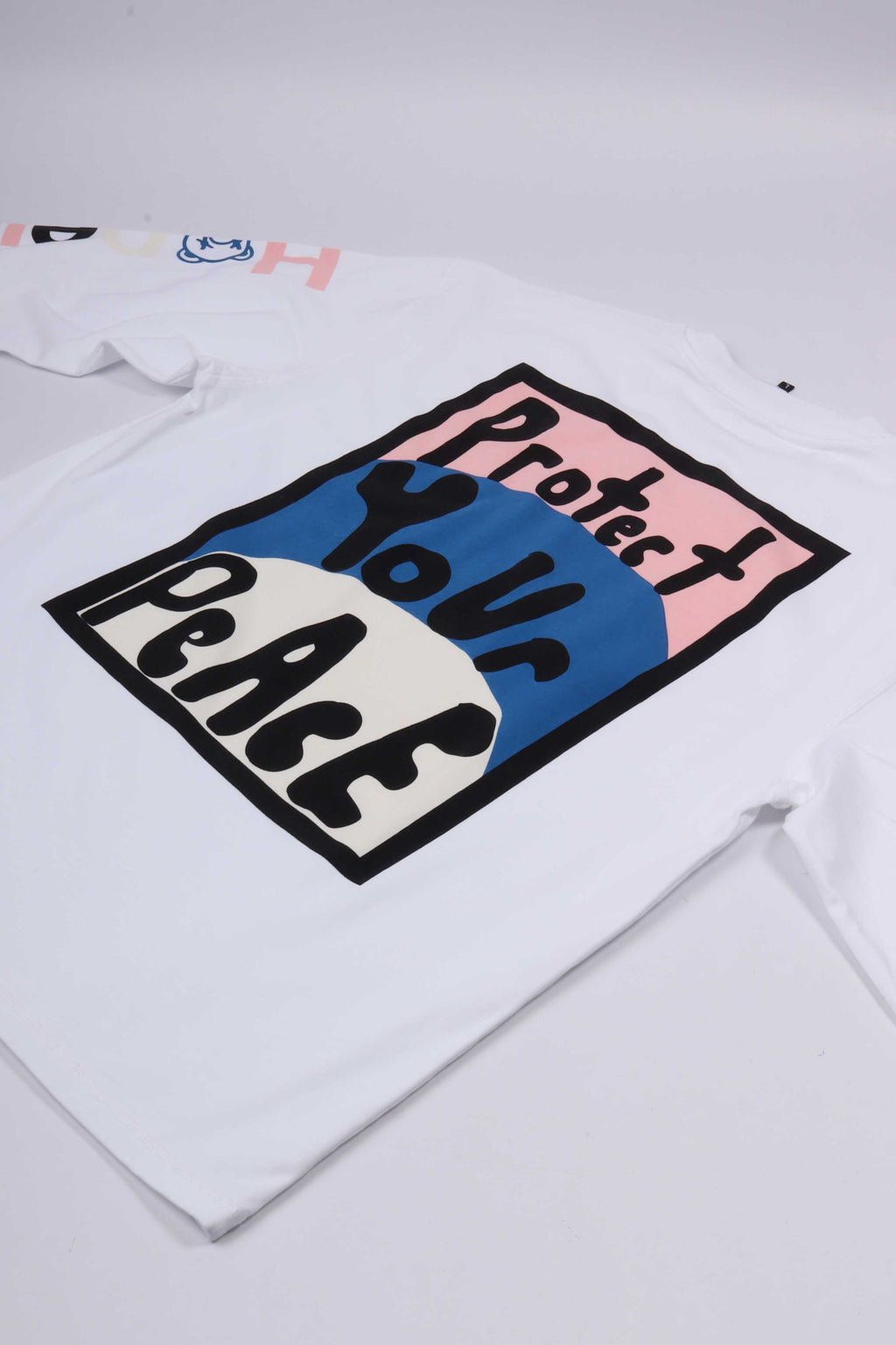 Protect your peace tee l/s white