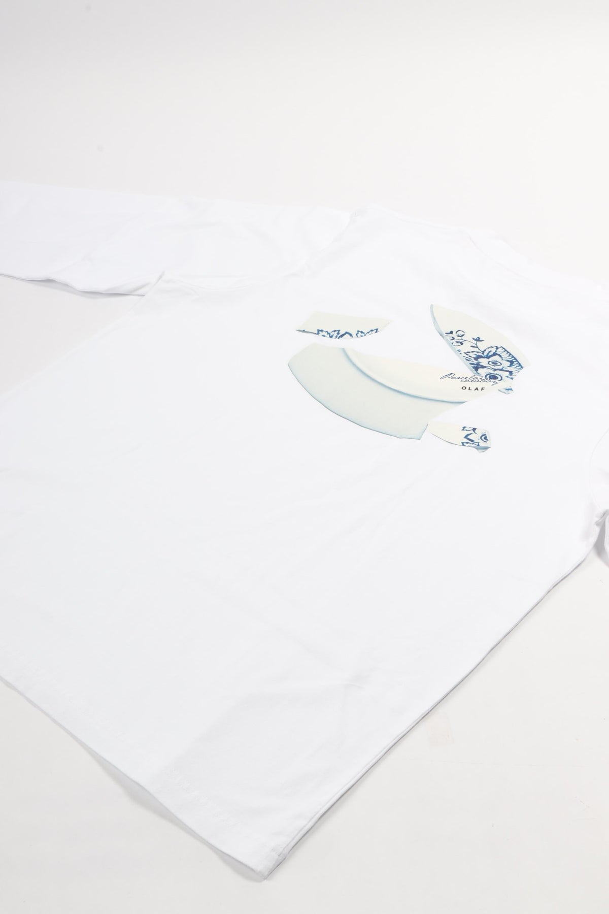 Broken plate ls tee optical white
