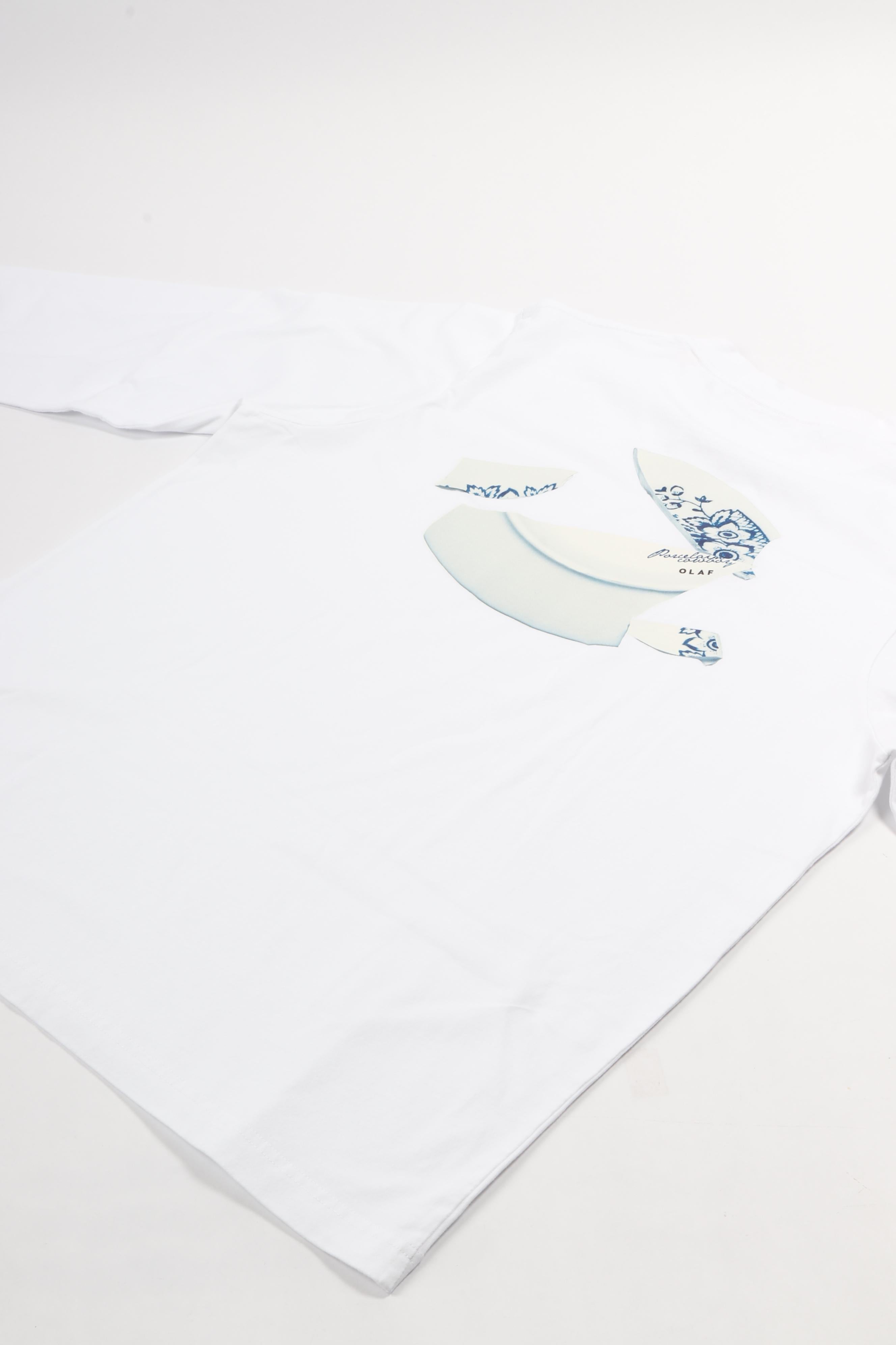 Broken plate ls tee optical white