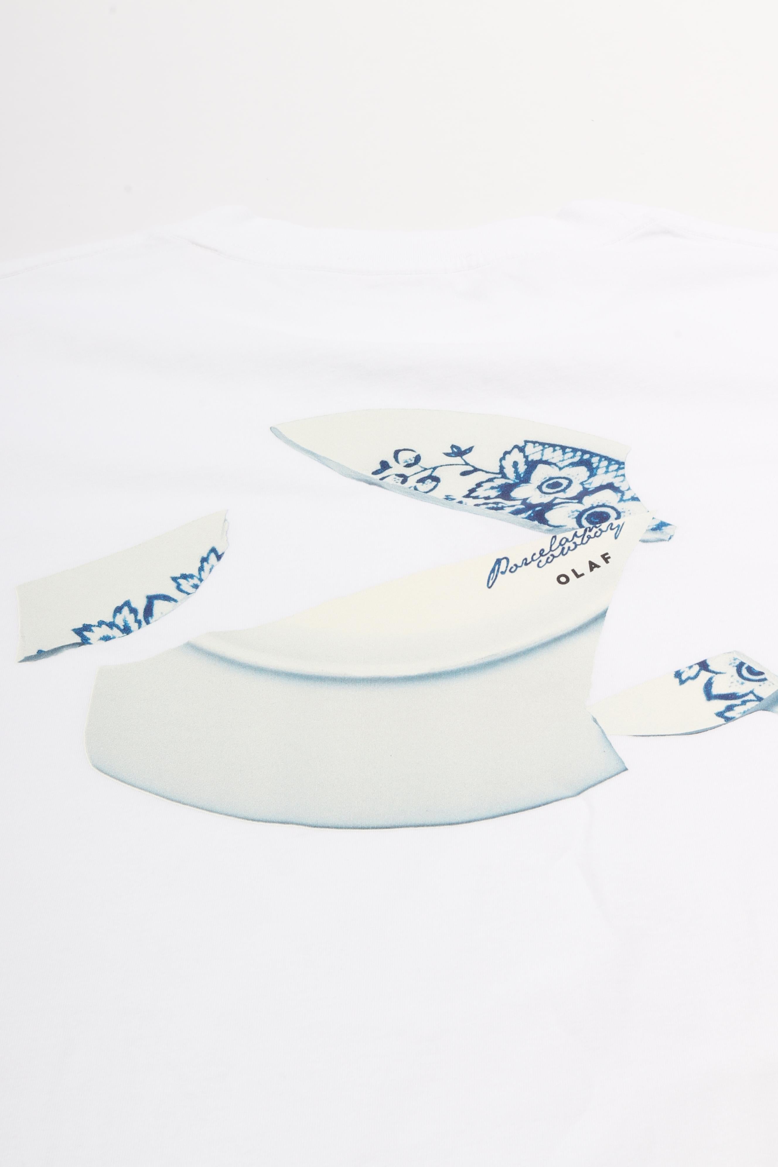 Broken plate ls tee optical white