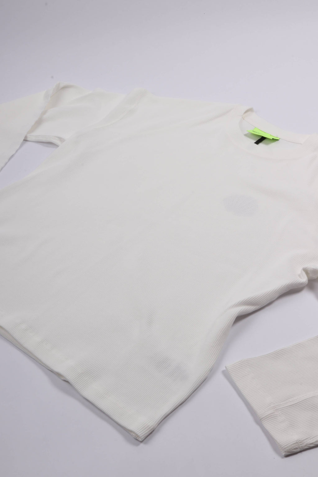 Logo longsleeve waffle white