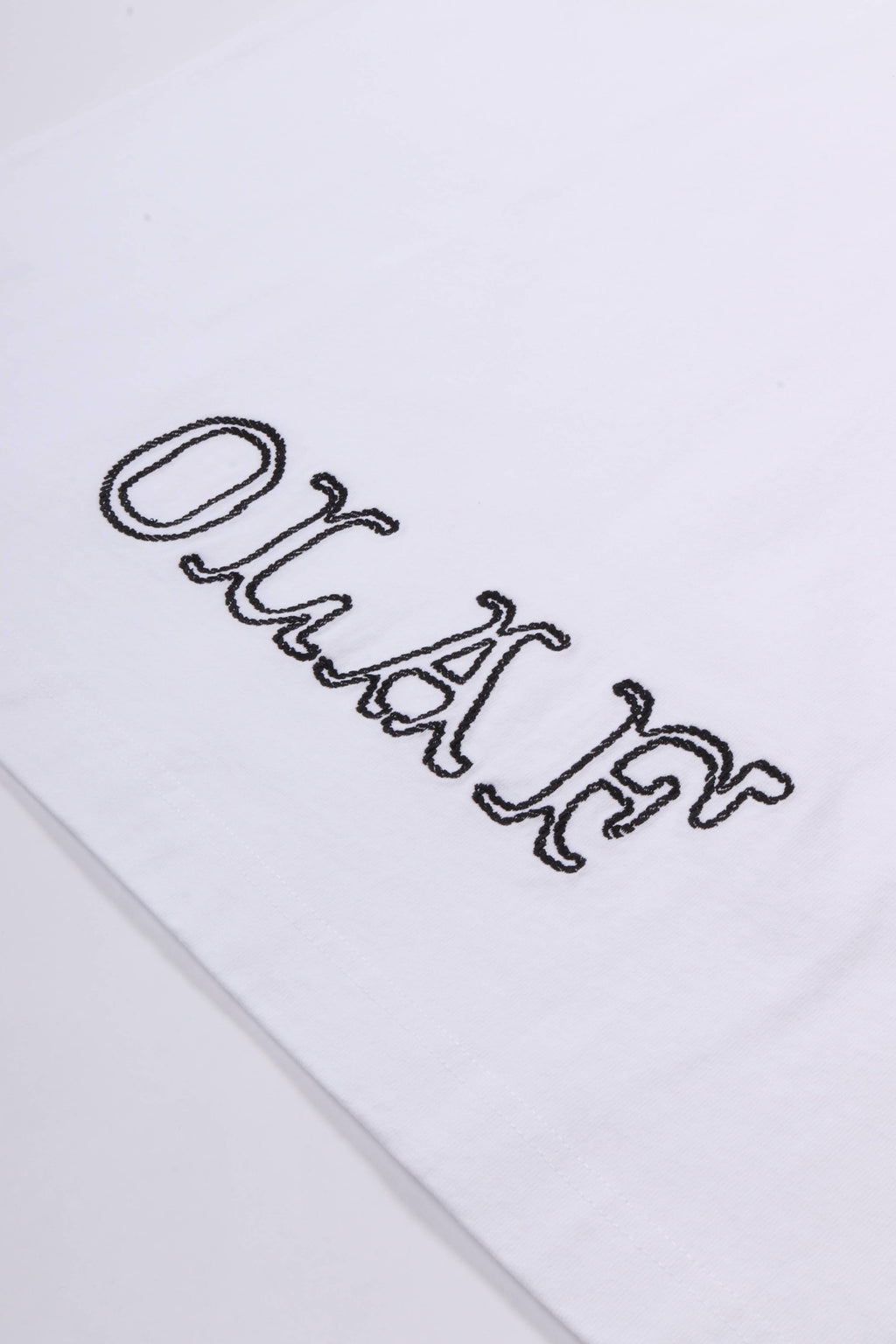 Western logo ls tee optical white