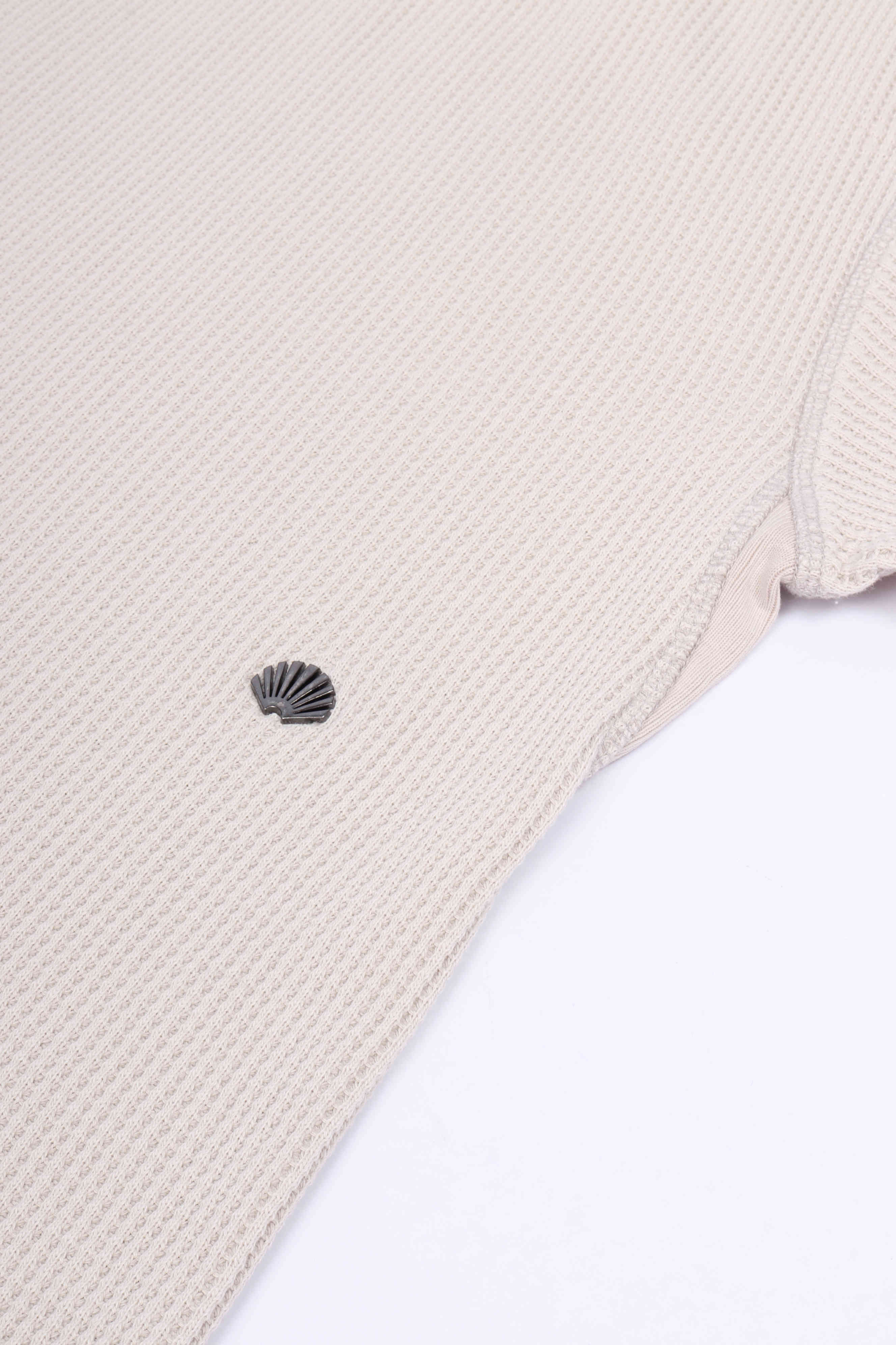 Waffle longsleeve washed grey