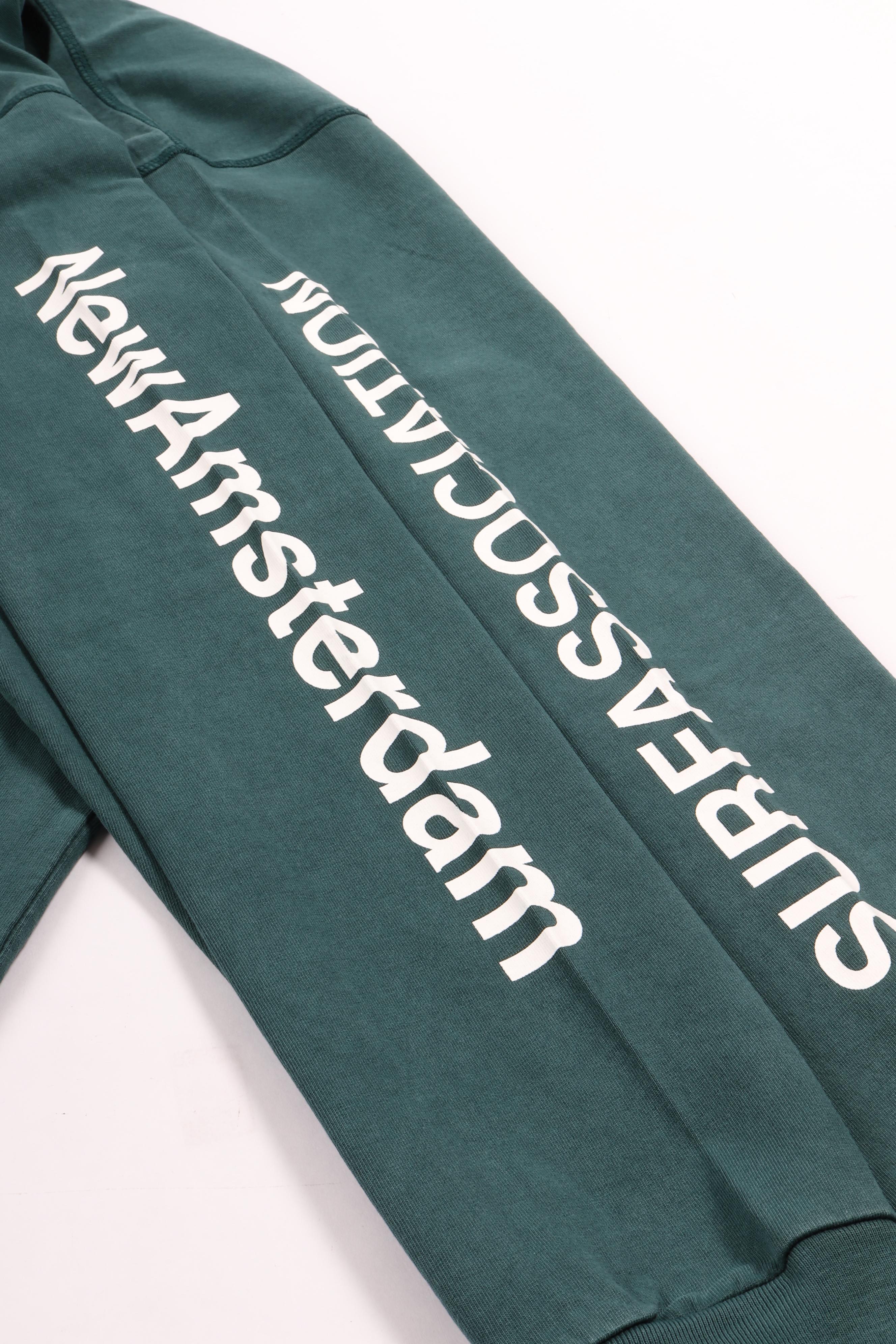 Logo longsleeve bottle green/white