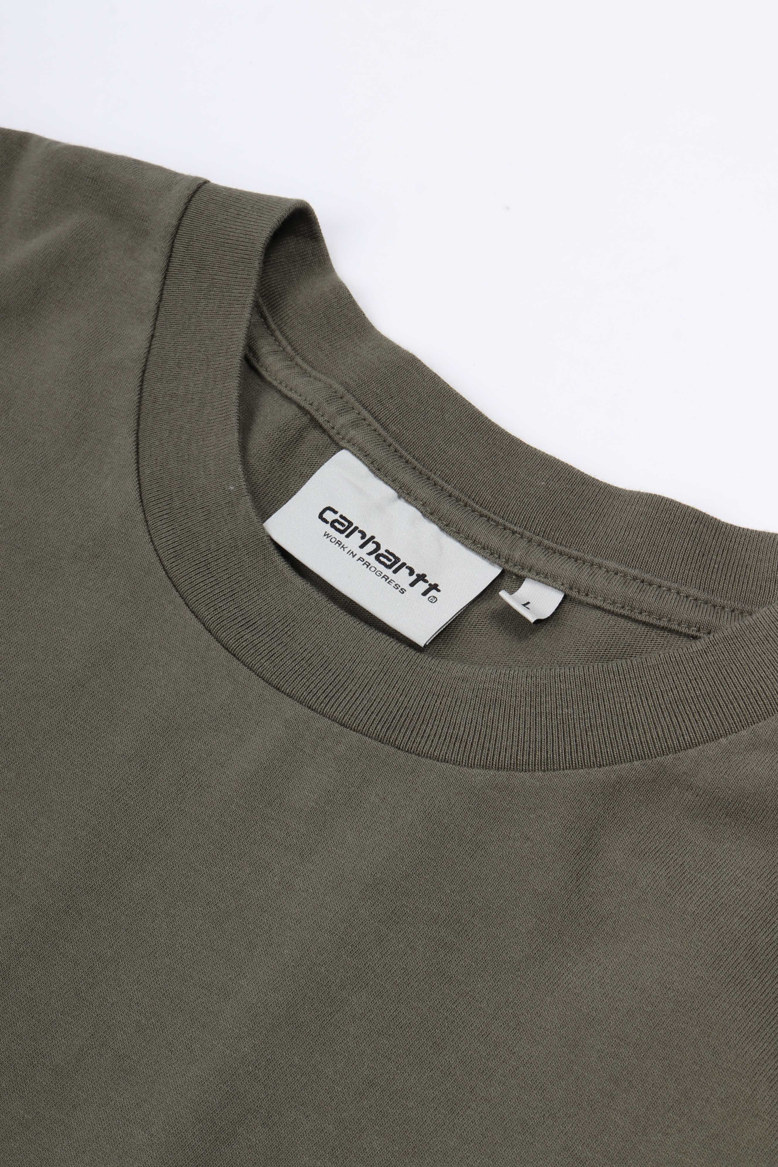 L/s emerge t-shirt leaf stone wash