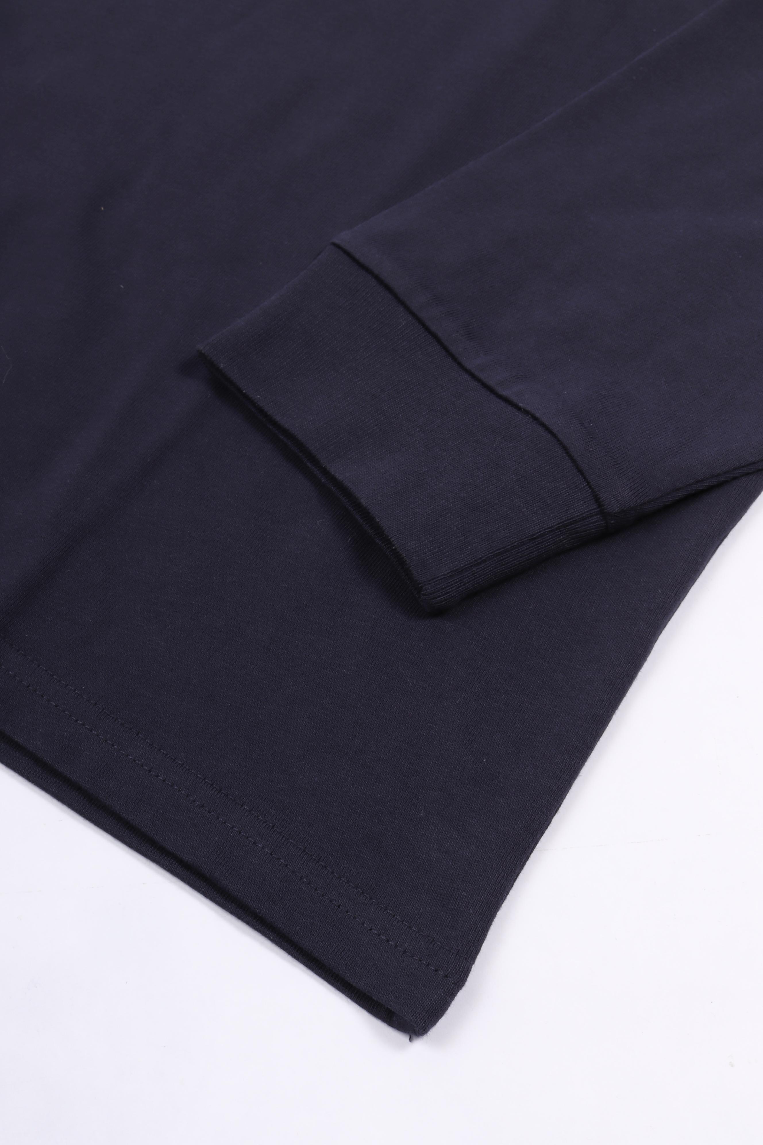 L/s chase t-shirt dark navy / gold