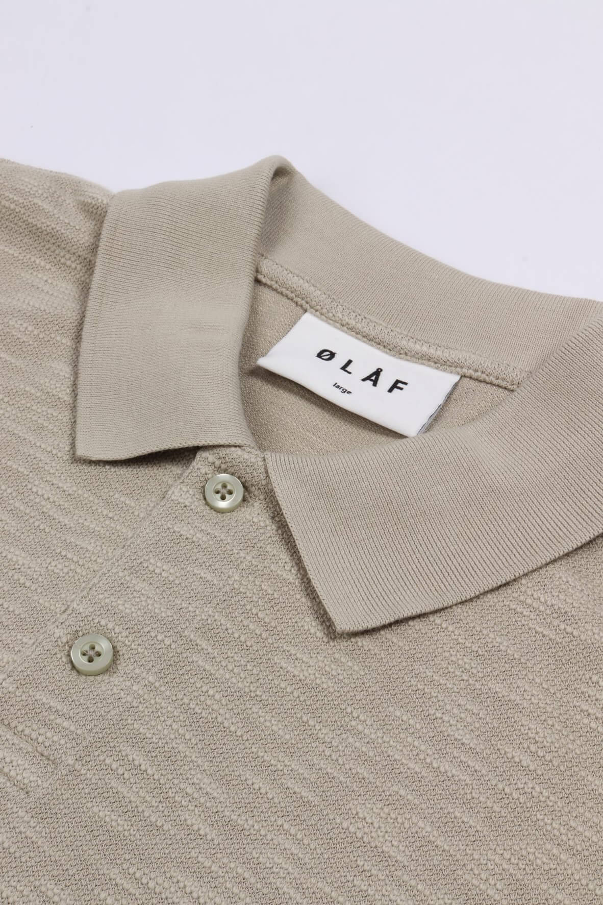 Slub polo ss off-white