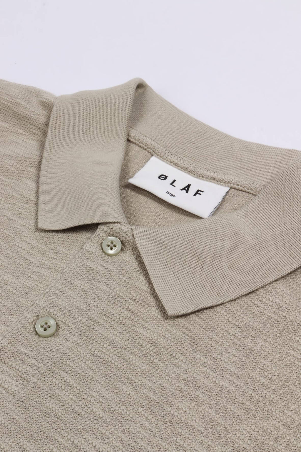 Slub polo ss off-white