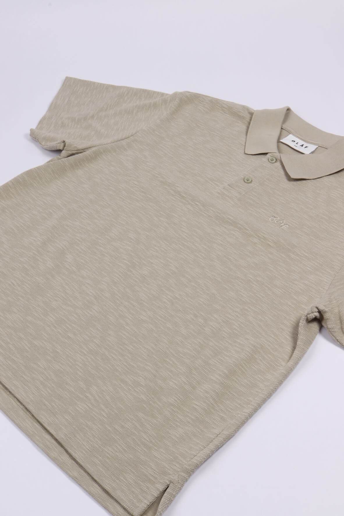 Slub polo ss off-white