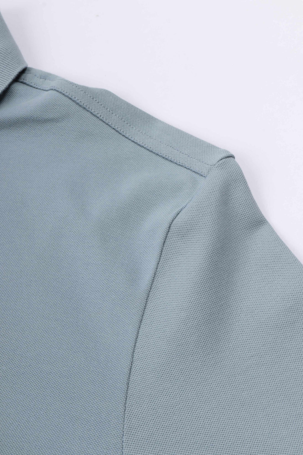 Piquet s/s polo silver blue 809