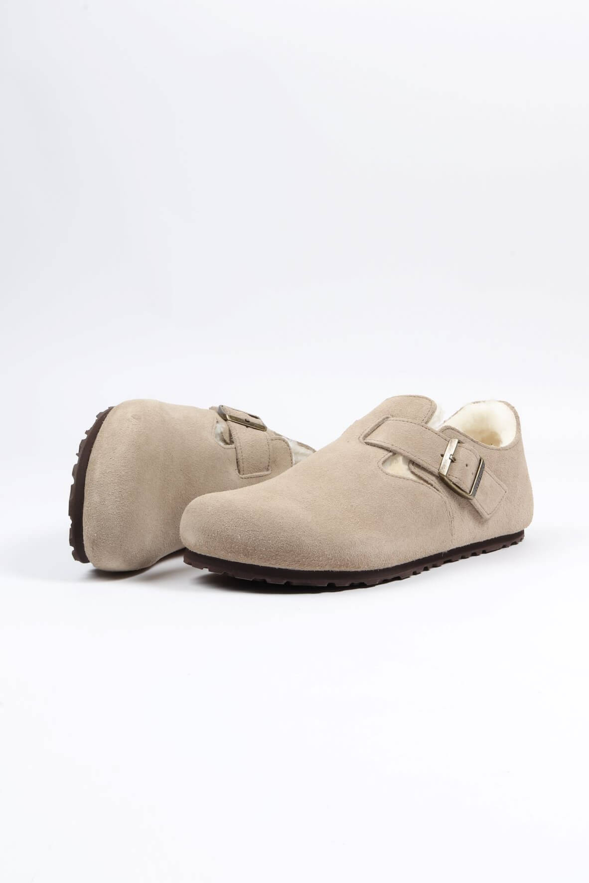 London shearling suede leather -