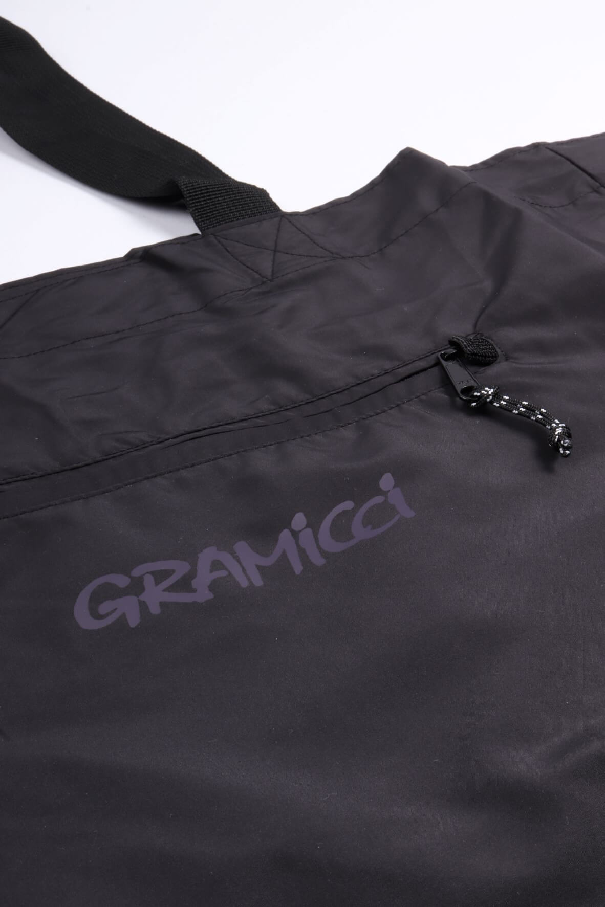 Shell tote black / purple