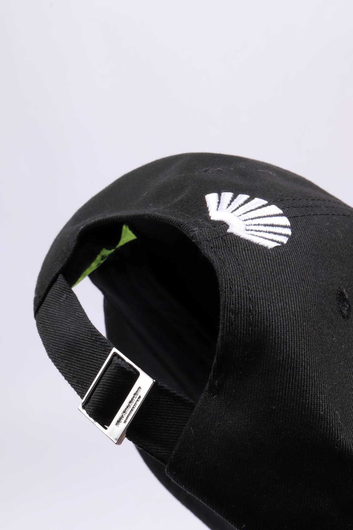Name cap black denim
