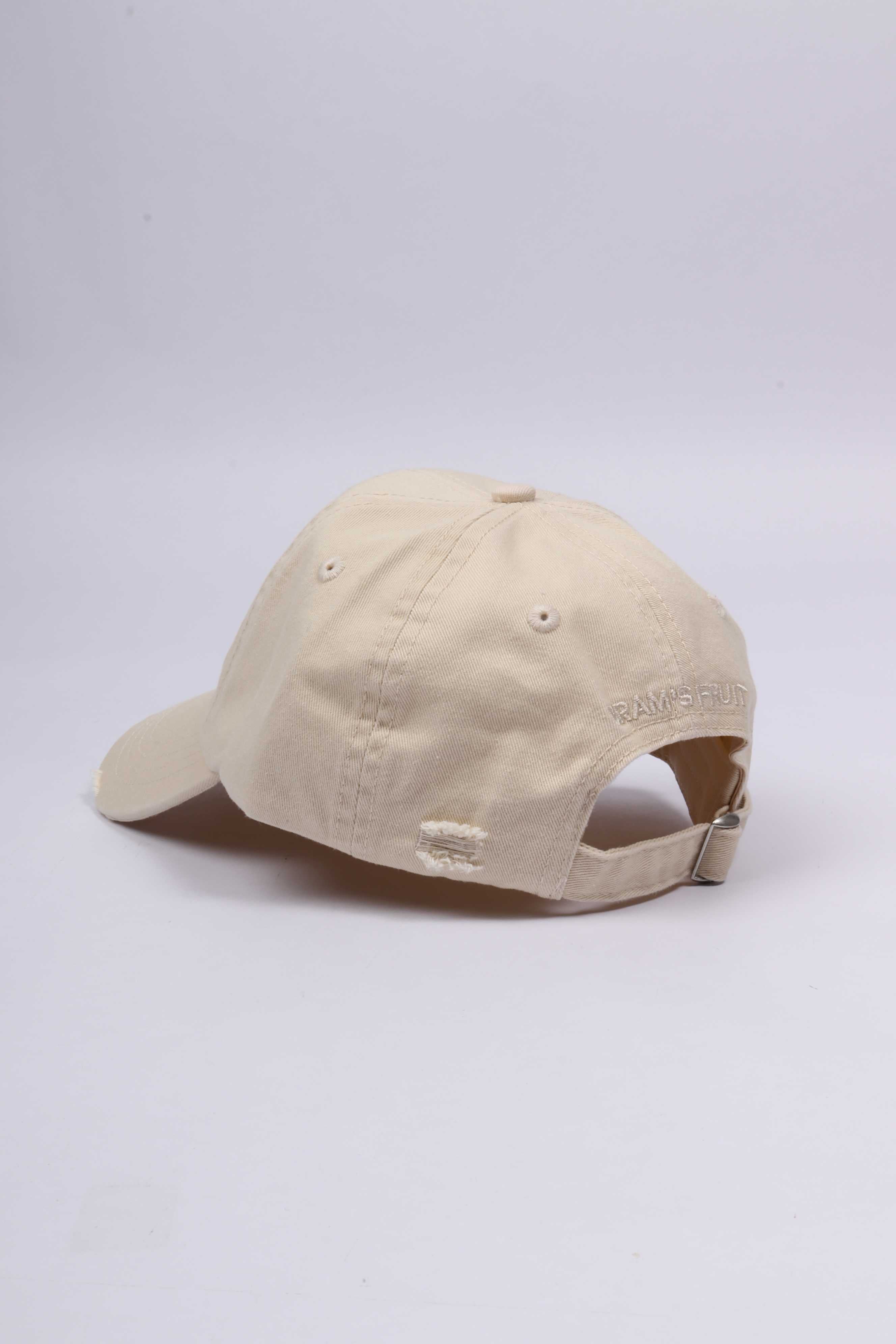 Script logo cap beige