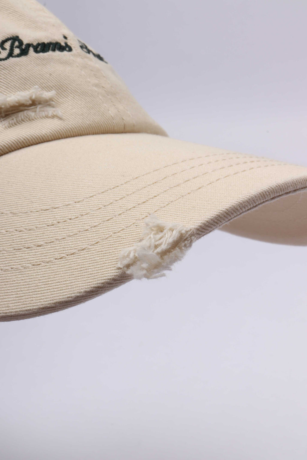 Script logo cap beige