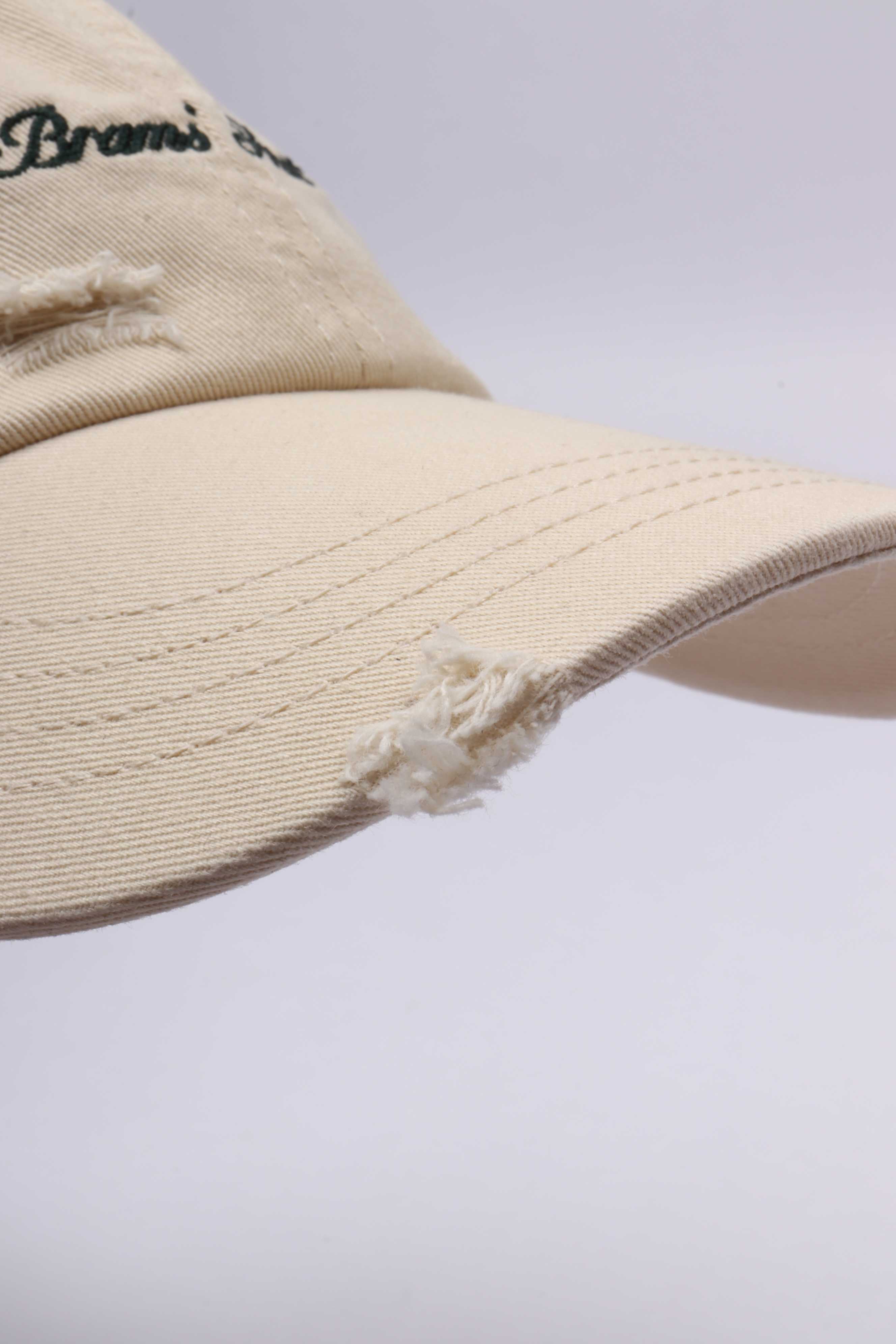 Script logo cap beige