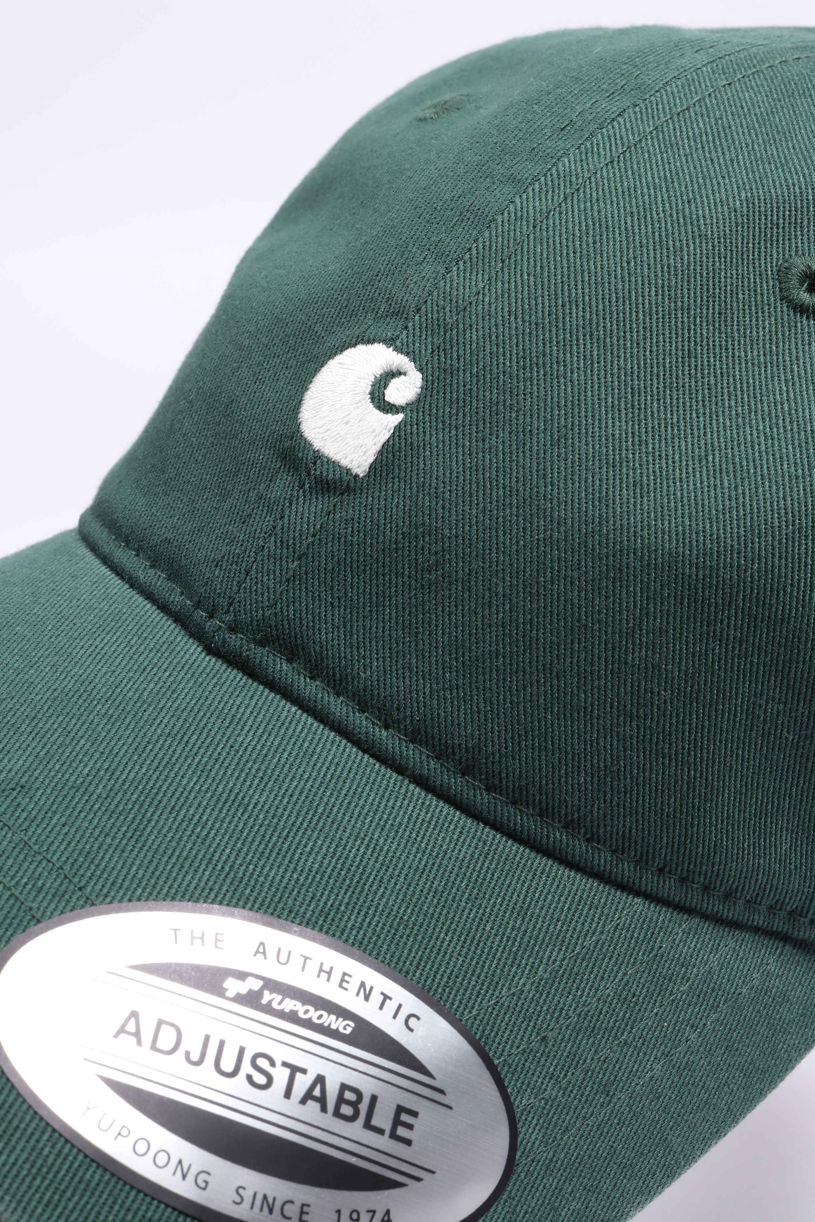 Madison logo cap dark fir - wax