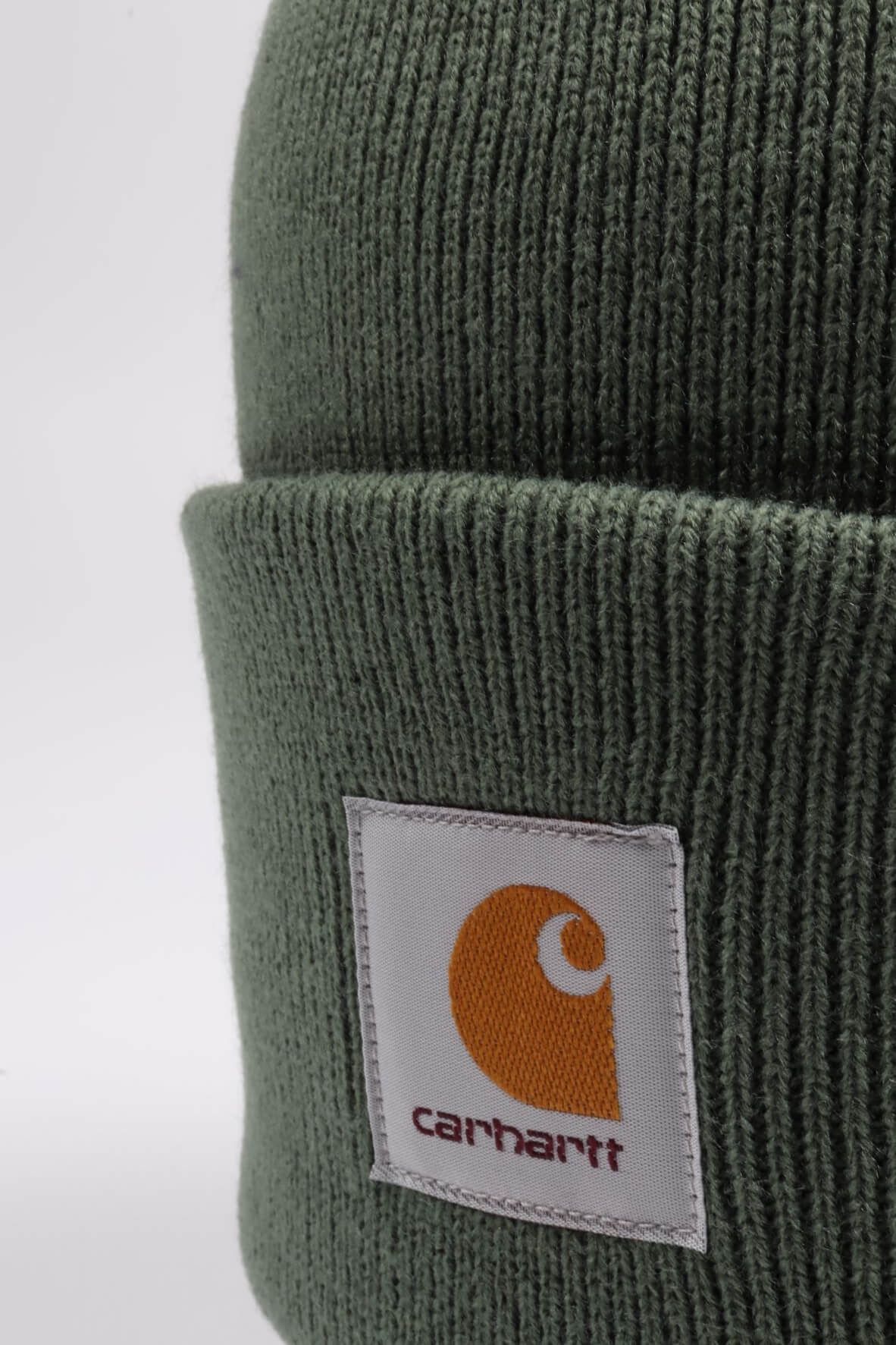 Acrylic watch hat duck green