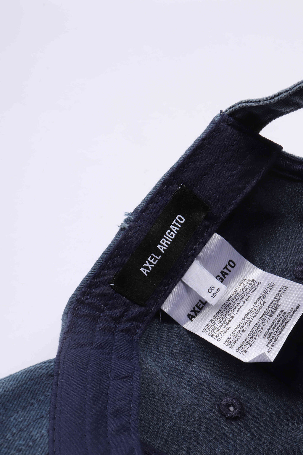 Floral washed cap navy