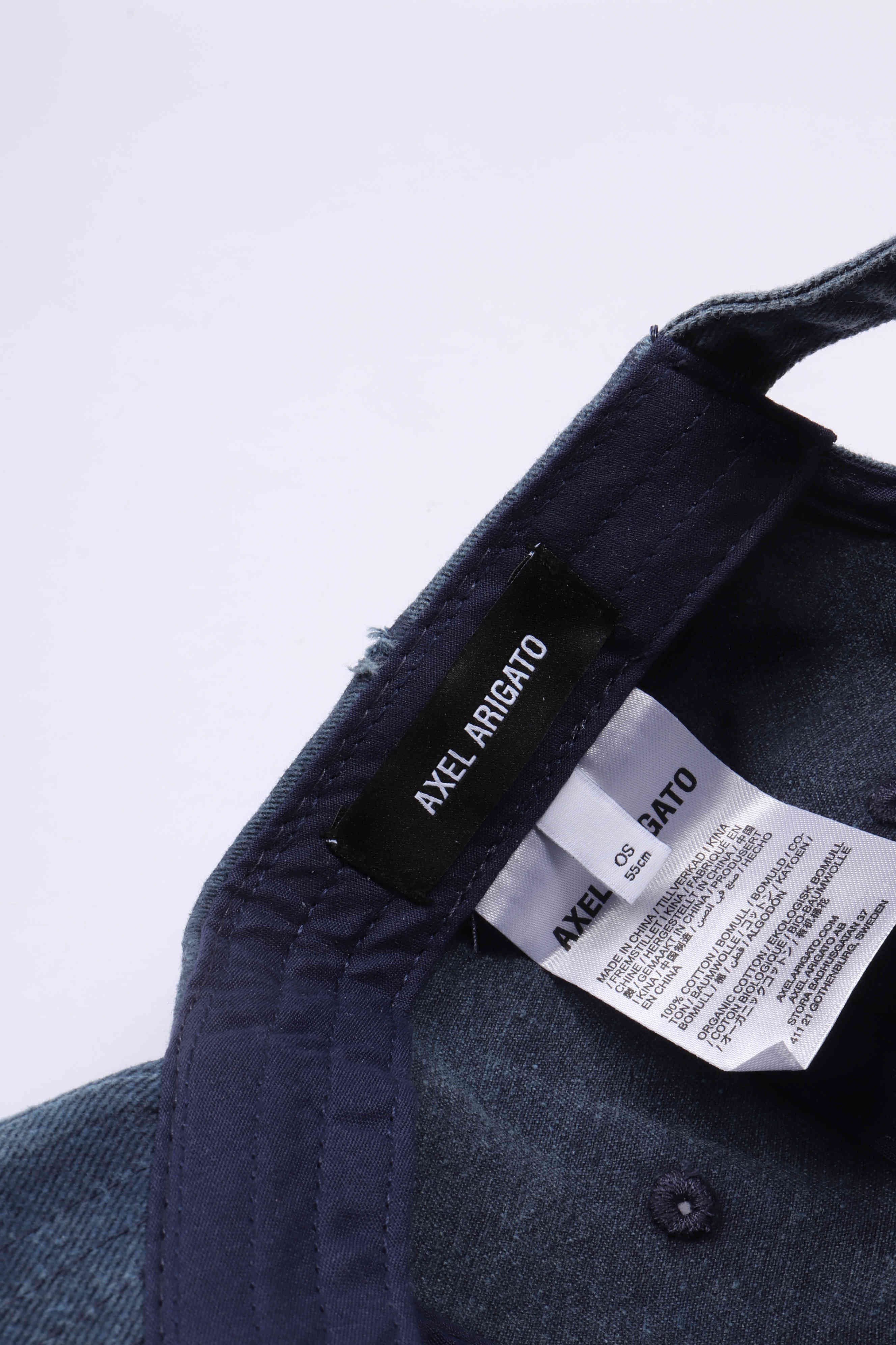 Floral washed cap navy