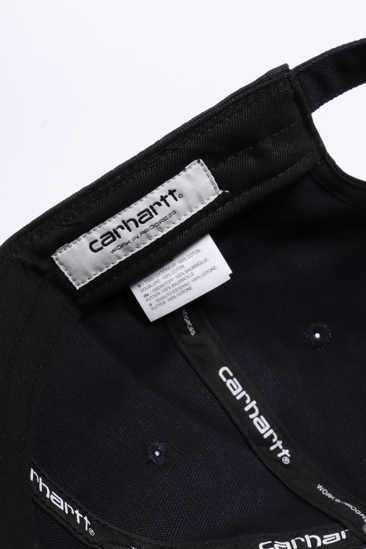 Canvas script cap deep night