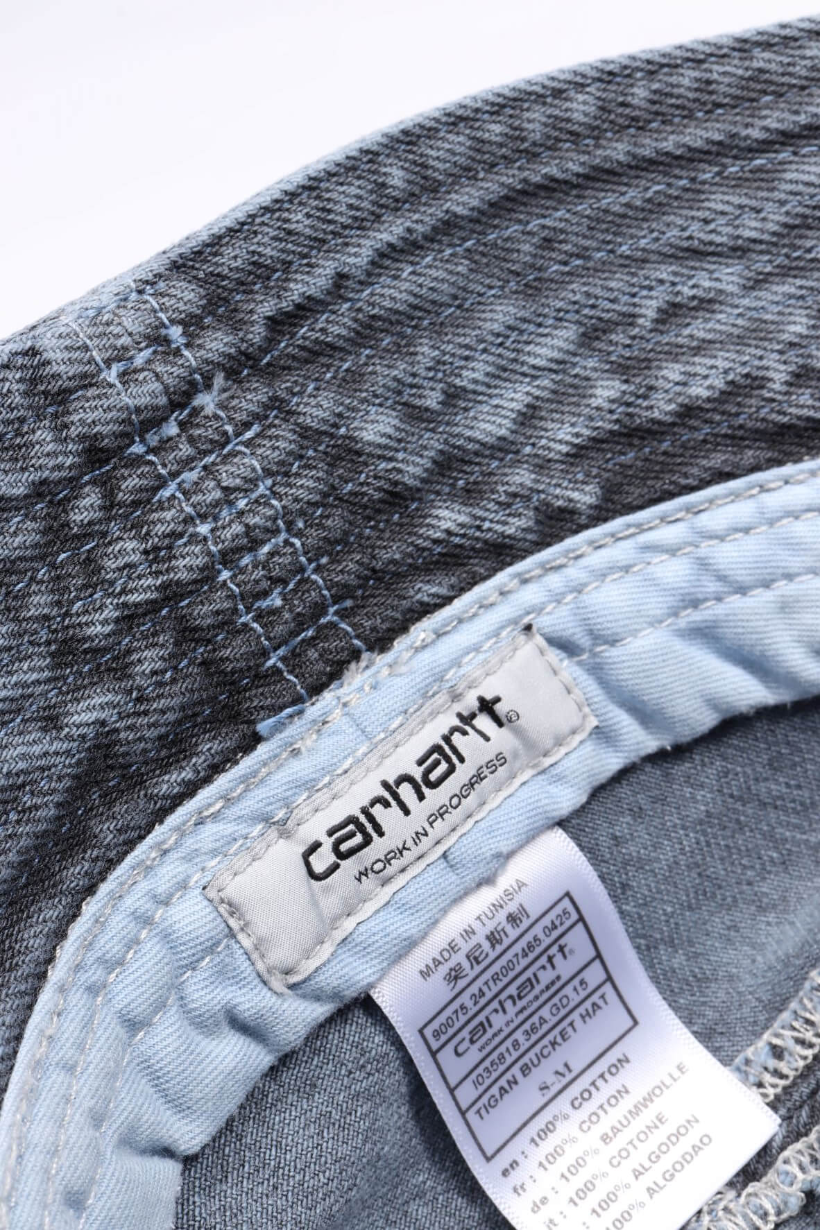 Tigan bucket hat black / blue fog