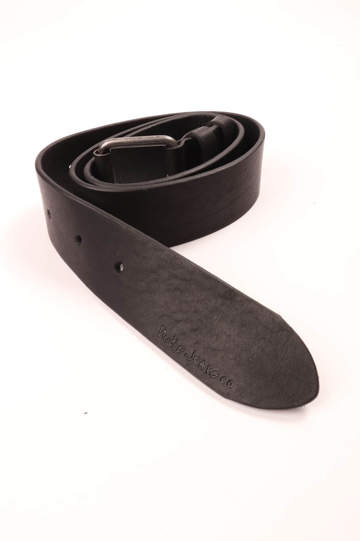 Pedersson leather belt black