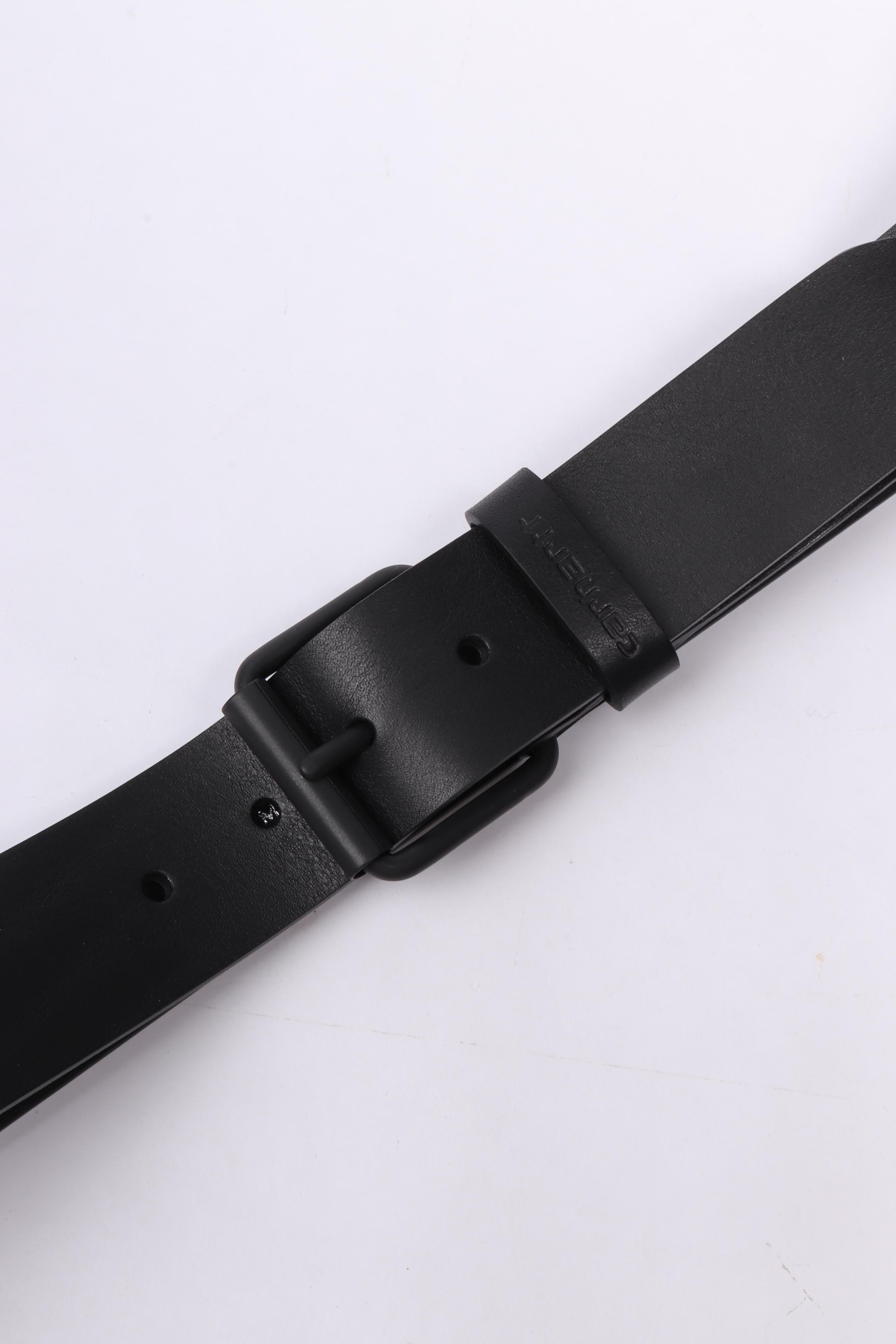 Script belt black / black
