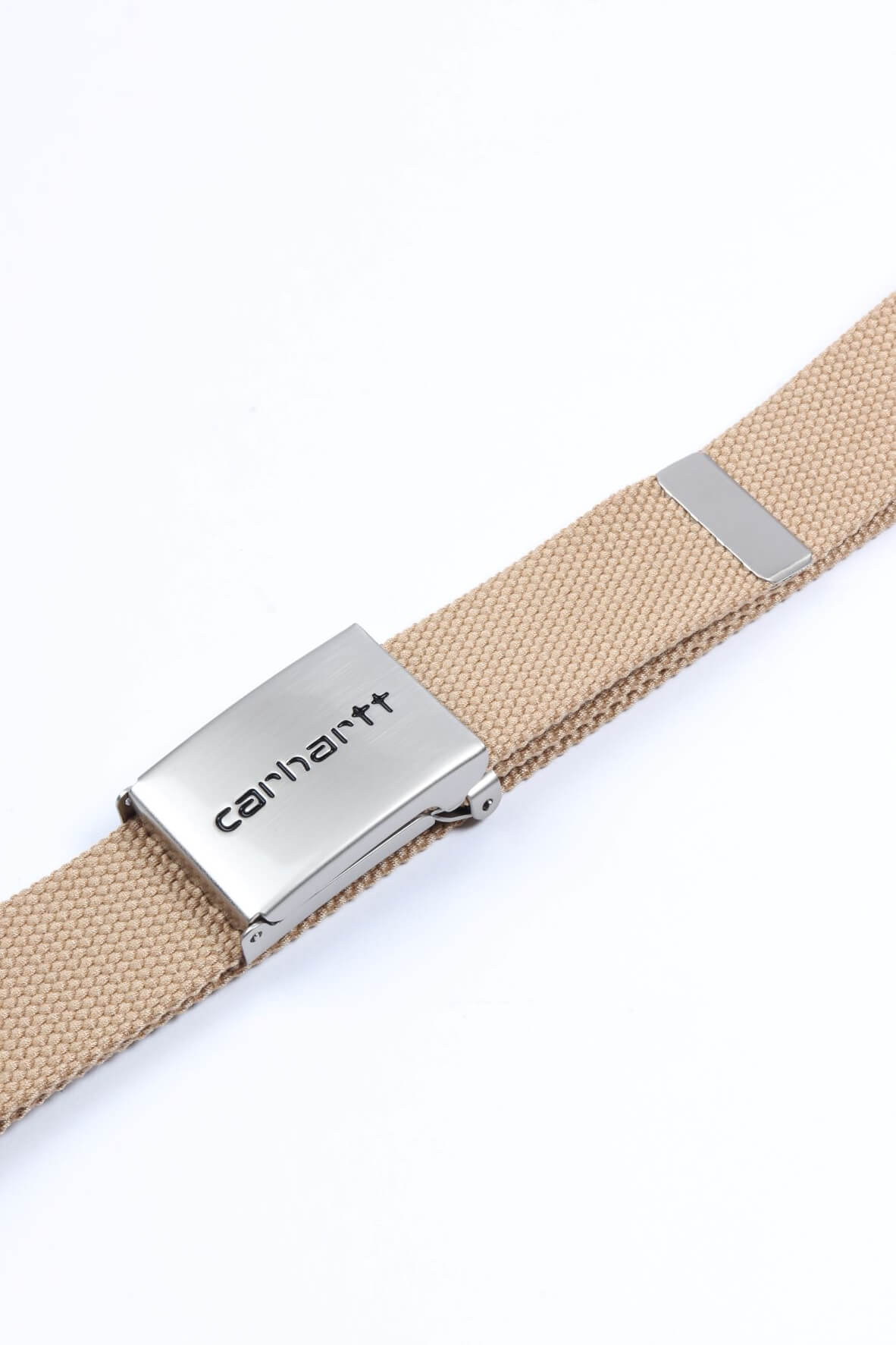 Clip belt chrome dusty h brown