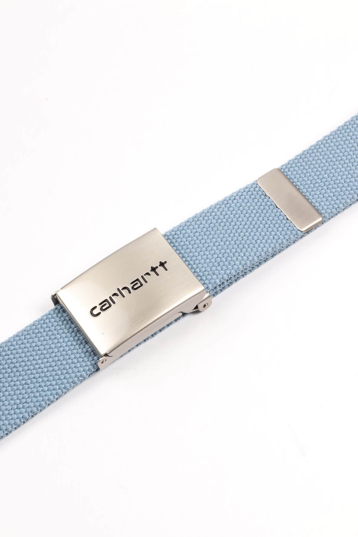 Clip belt chrome frosted blue