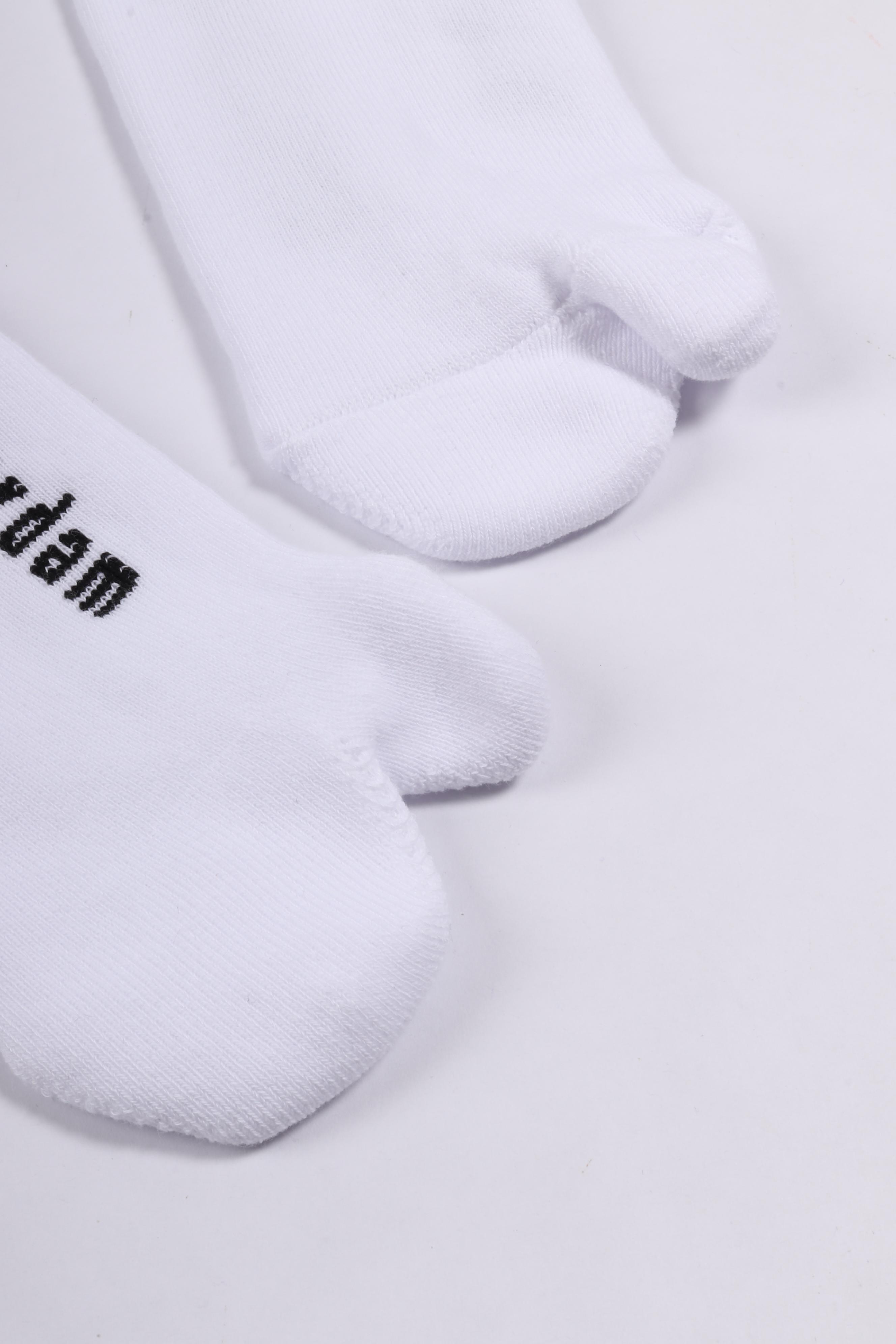 Toe socks single white